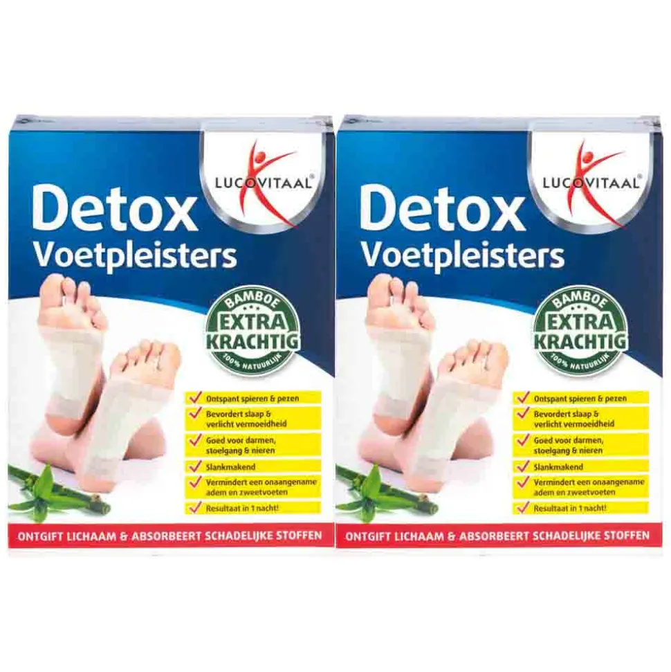 2x Lucovitaal Detox Voetpleisters 10 stuks