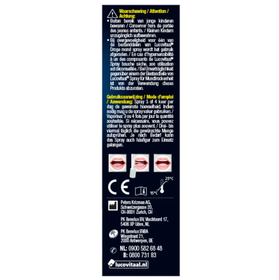 2x Lucovitaal Droge Mond Spray 20 ml