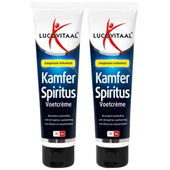2x Lucovitaal Voetcrème Kamfer Spiritus 75 ml