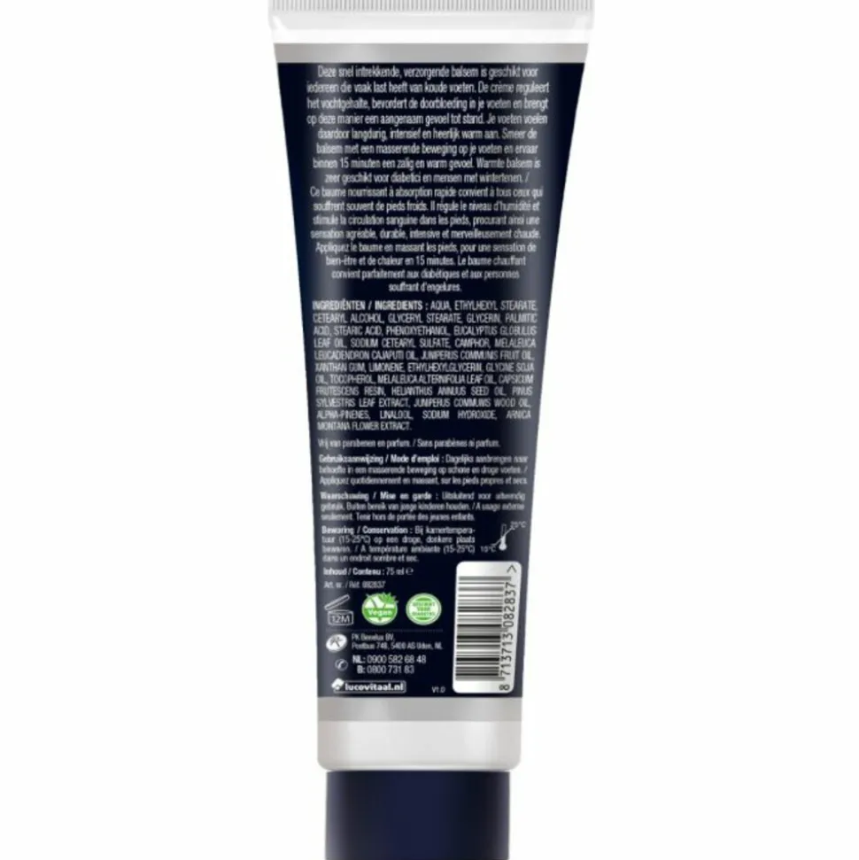 3x Lucovitaal Voeten Warmte Balsem 75 ml
