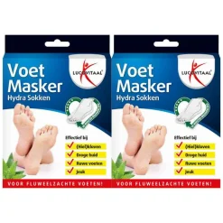 2x Lucovitaal Voetmasker Hydra Sokken 1 paar