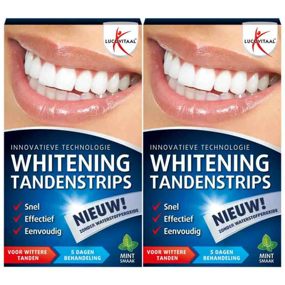 2x Lucovitaal Whitening Tandenstrips 5 sets