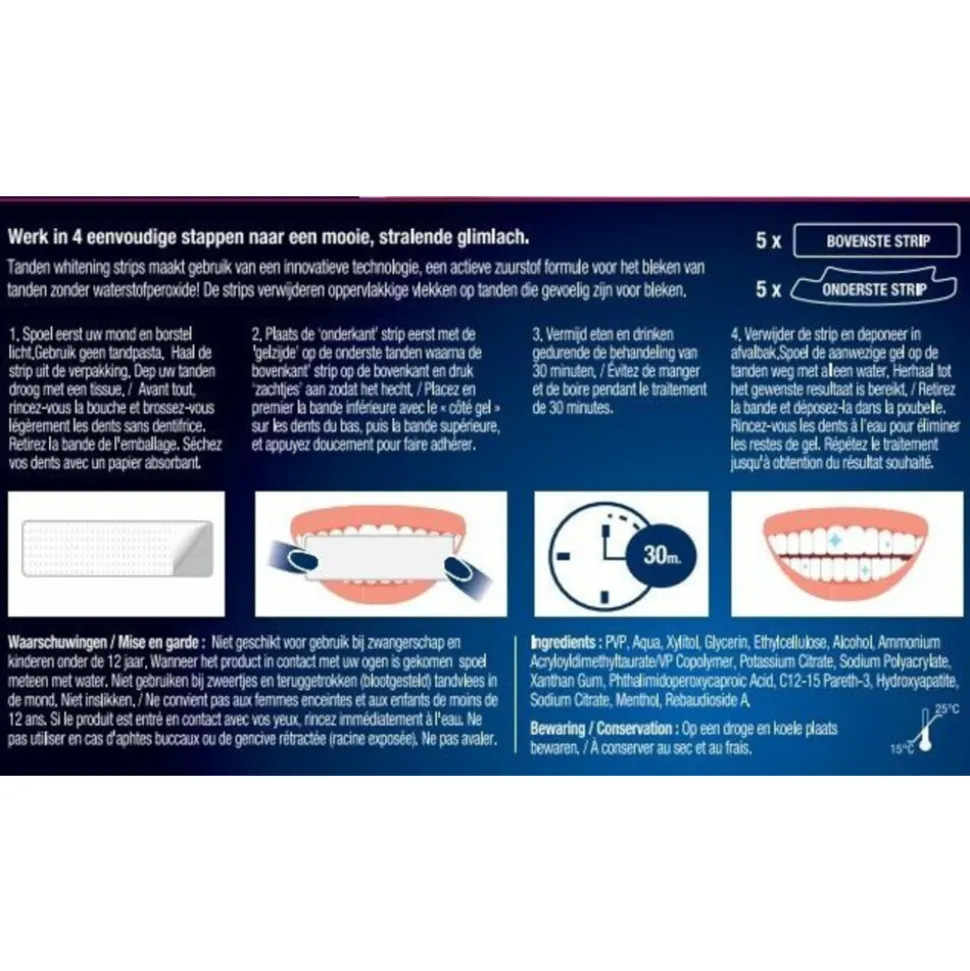 2x Lucovitaal Whitening Tandenstrips 5 sets