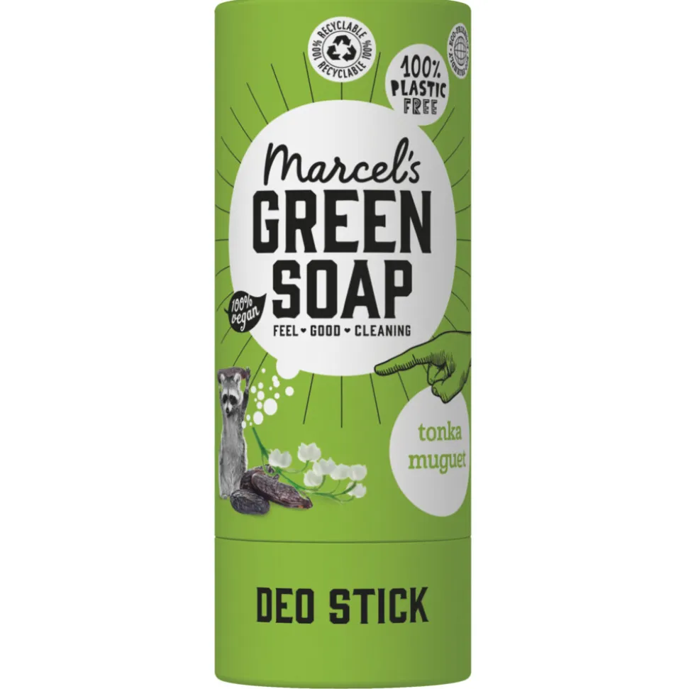 6x Marcel's Green Soap Deodorant Stick Tonka & Muguet 40 gr