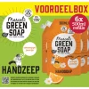 6x Marcel's Green Soap Handzeep Sinaasappel & Jasmijn Navul Stazak 500 ml