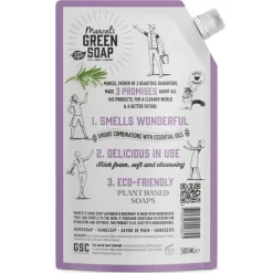 6x Marcel's Green Soap Handzeep Lavendel & Rozemarijn Navul Stazak 500 ml