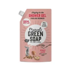 6x Marcel's Green Soap Shower Gel Navulling Argan & Oudh 500 ml
