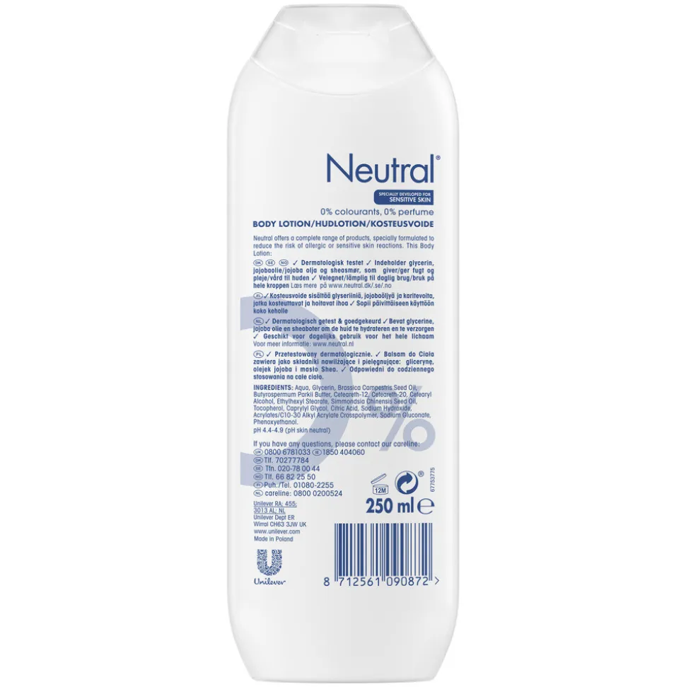 6x Neutral Bodylotion 0% 250 ml