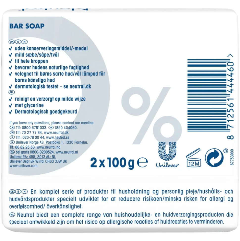 6x Neutral Zeeptablet 2 x 100 gr