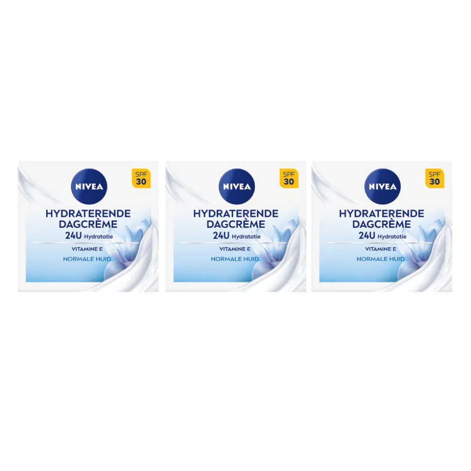 3x NIVEA Dagcrème Hydraterend SPF 30 50 ml