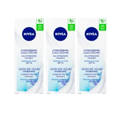3x NIVEA Dagcrème Hydraterend SPF 15 50 ml