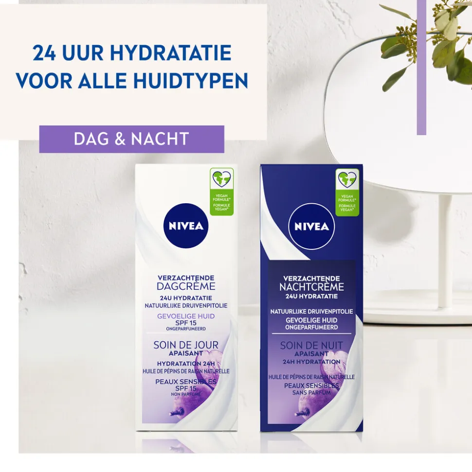 3x NIVEA Dagcrème Verzachtend SPF 15 50 ml
