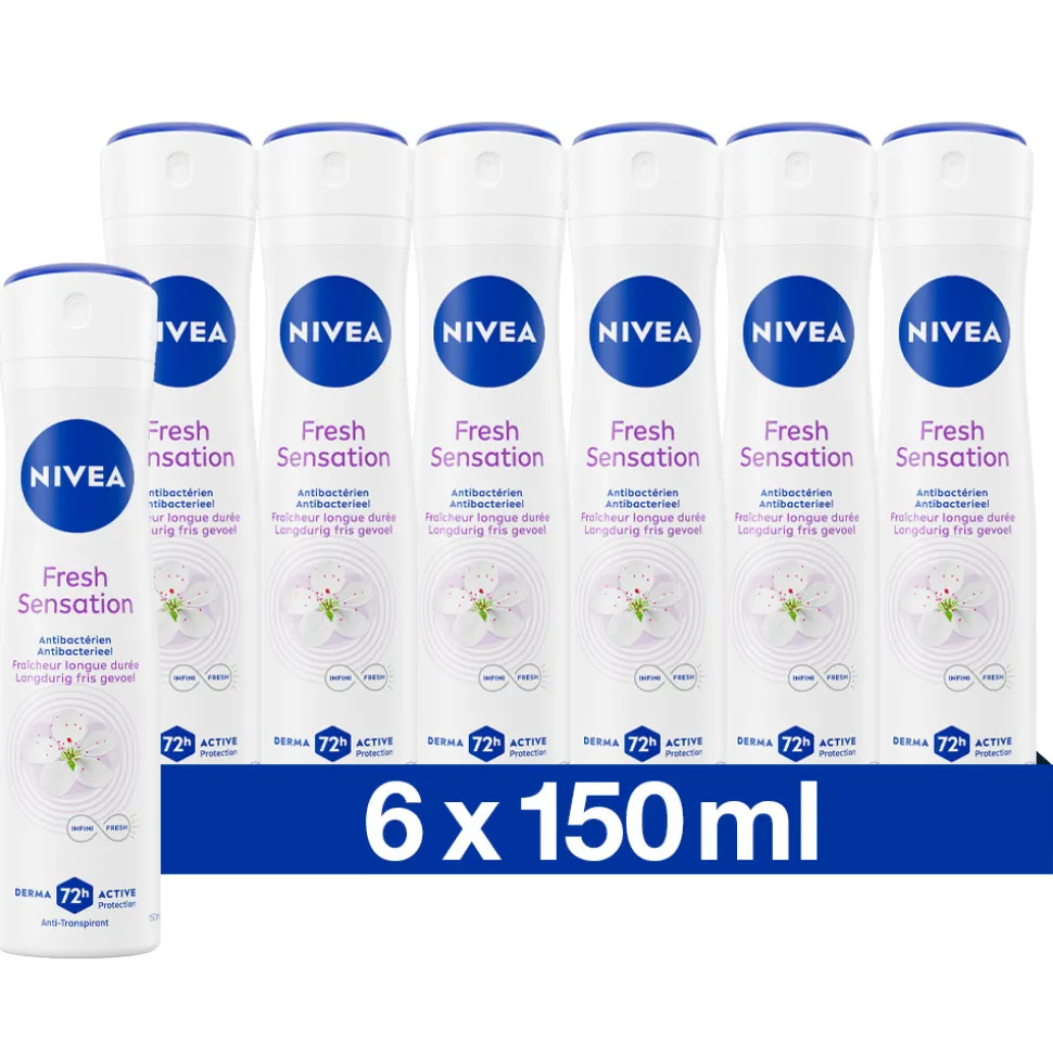 6x NIVEA Deodorant Spray Fresh Sensation 150 ml