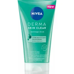 6x NIVEA Derma Skin Clear Gezichtsscrub 150 ml