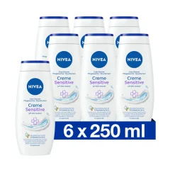 6x NIVEA Douchecrème Sensitive 250 ml
