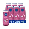 6x NIVEA Douchegel Waterlily & Oil 250 ml