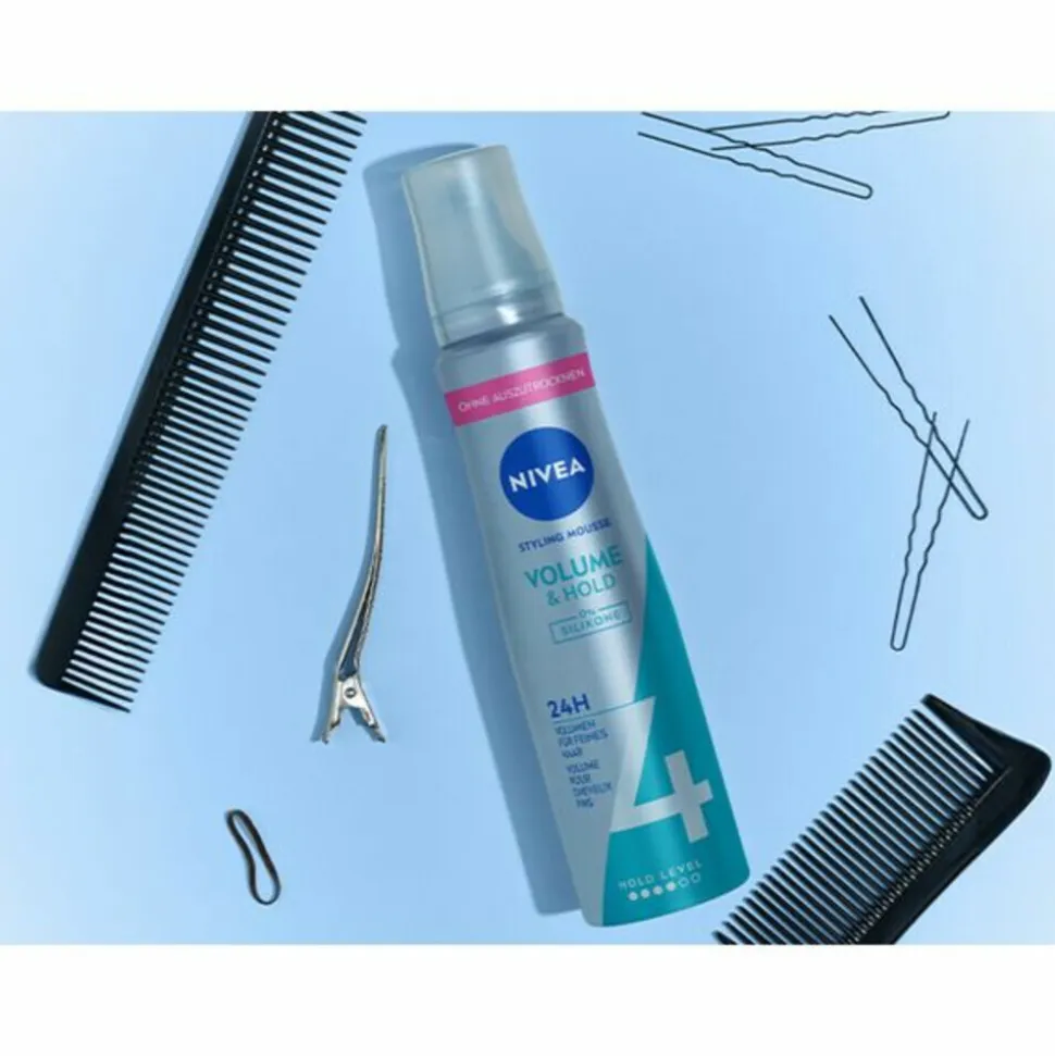 6x NIVEA Haarmousse Volume Care 150 ml