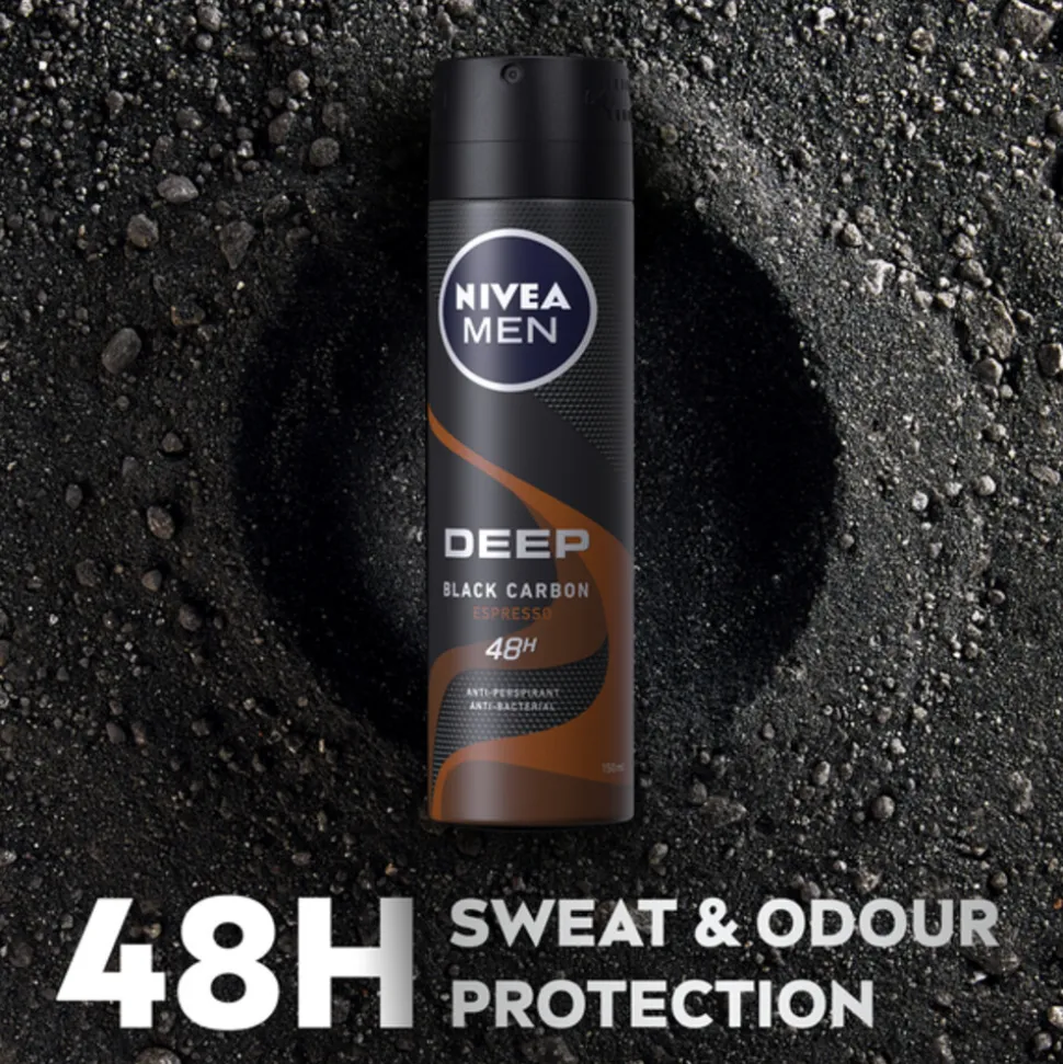 6x NIVEA Men Deep Espresso Anti Transpirant Spray 150 ml