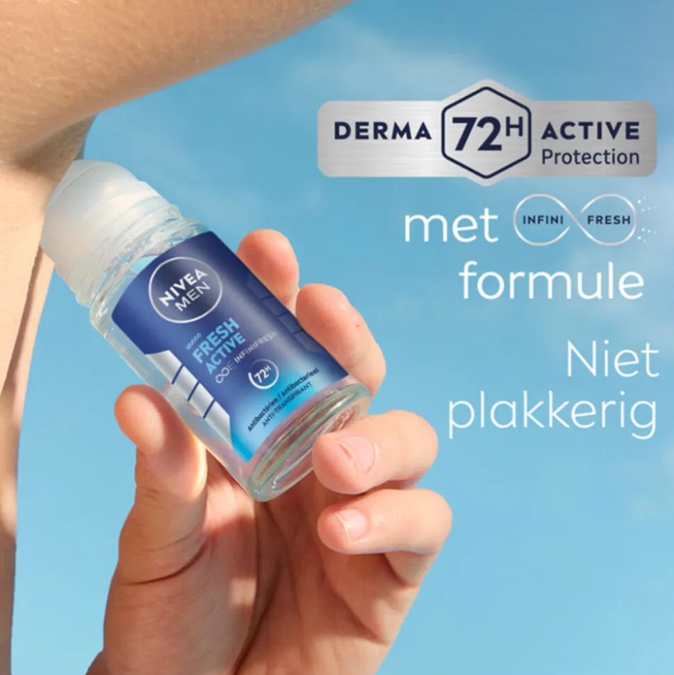 6x NIVEA Men Deodorant Roller Fresh Active 50 ml