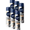 6x NIVEA Men Deodorant Spray Black & White Ultimate Impact 150 ml