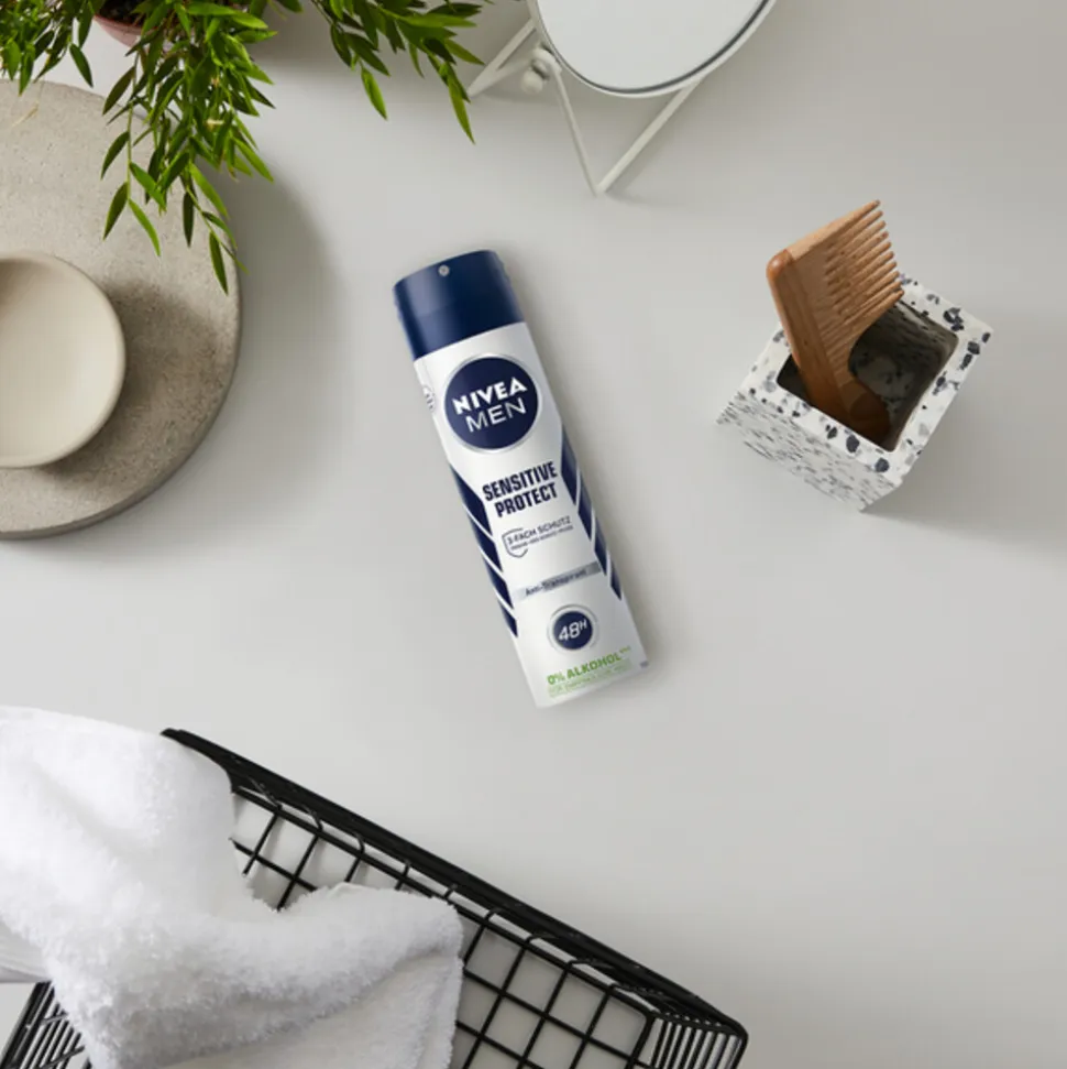 6x NIVEA Men Deodorant Spray Sensitive Protect 150 ml