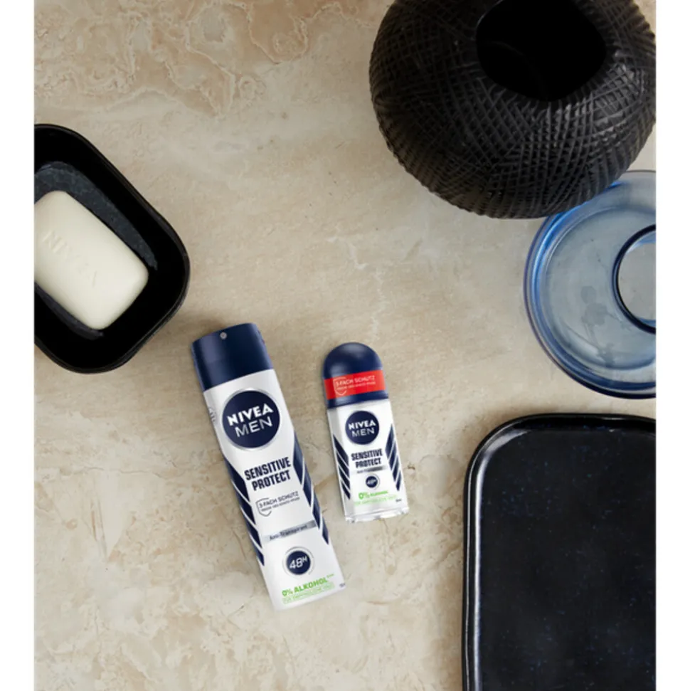 6x NIVEA Men Deodorant Spray Sensitive Protect 150 ml