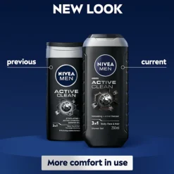 6x NIVEA Men Douchegel Active Clean 250 ml