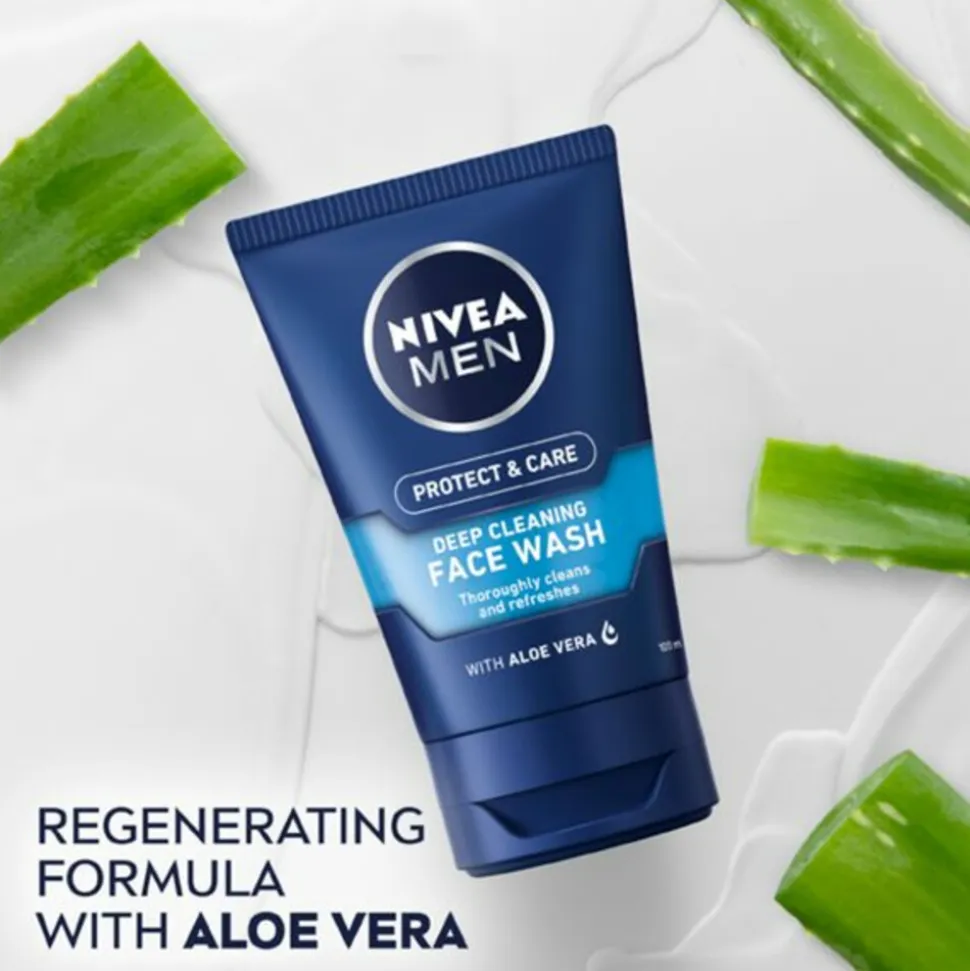 6x NIVEA Men Face Wash Protect & Care 100 ml
