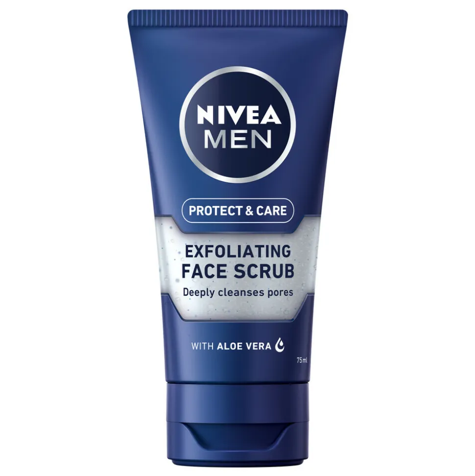 6x NIVEA Men Protect en Care Gezichtsscrub 75 ml
