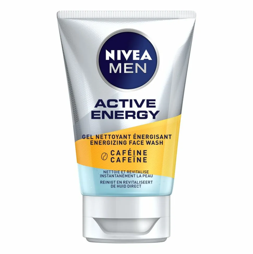 6x NIVEA Men Skin Energy Face Cleansing Gel 100 ml