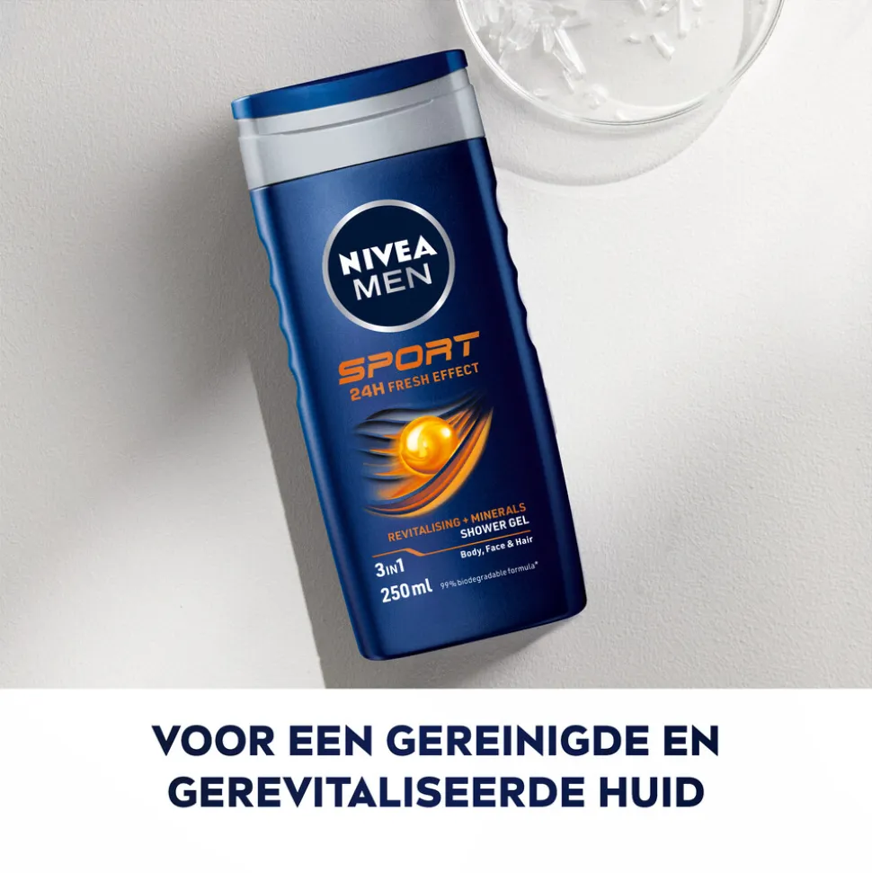 6x NIVEA Men Sport Douchegel 250 ml