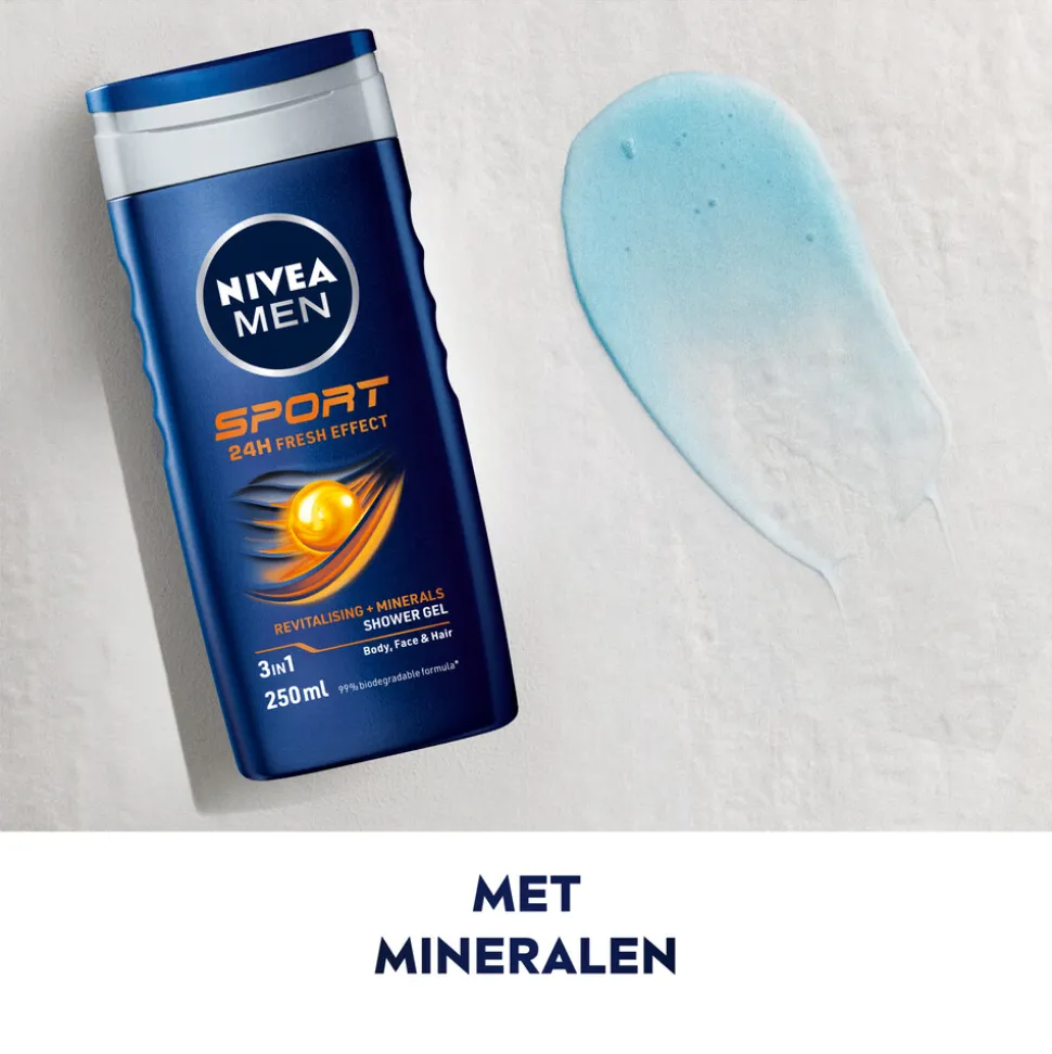 6x NIVEA Men Sport Douchegel 250 ml