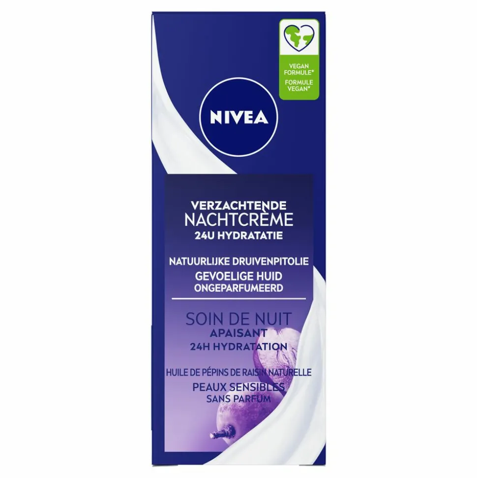 3x NIVEA Nachtcrème Verzachtend 50 ml