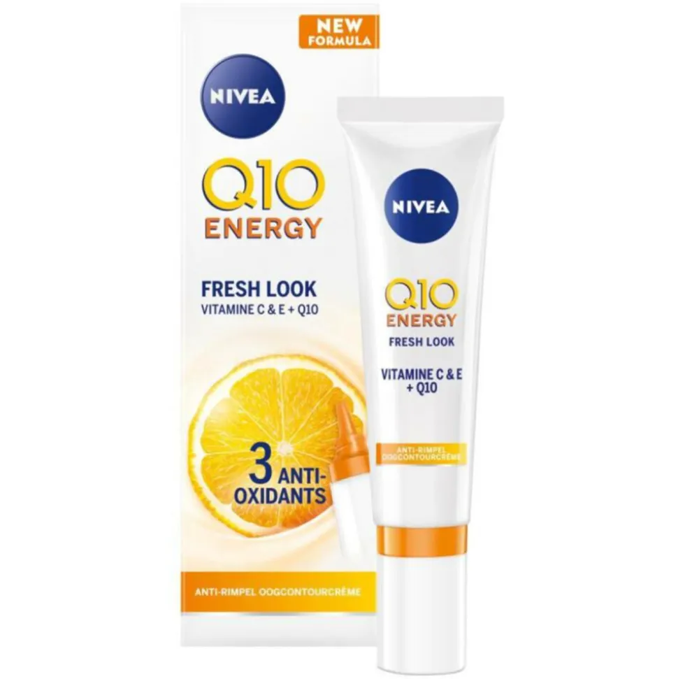 3x NIVEA Q10 Anti-Rimpel en Energy Oogcontourcreme 15 ml