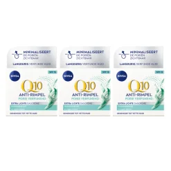 3x NIVEA Q10 Dagcrème Anti-Rimpel Extra Licht SPF 15 50 ml