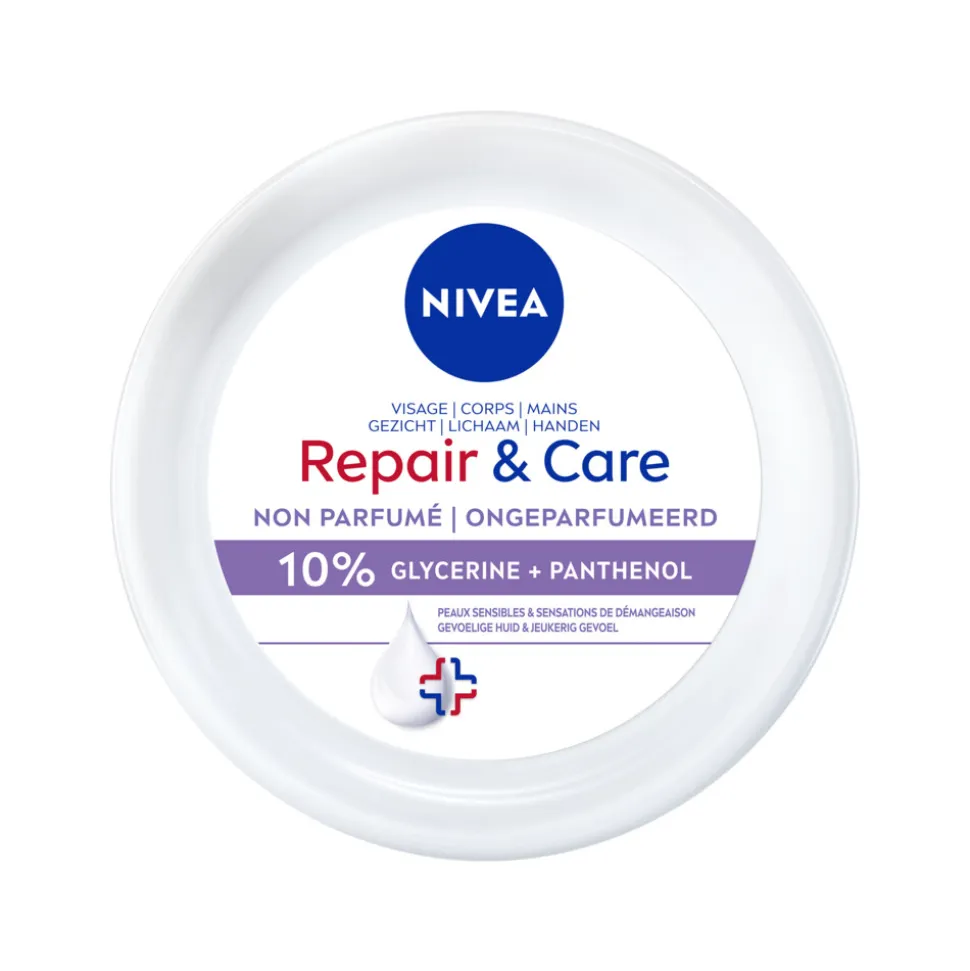 6x NIVEA Repair & Care Bodycrème Sensitive 400 ml