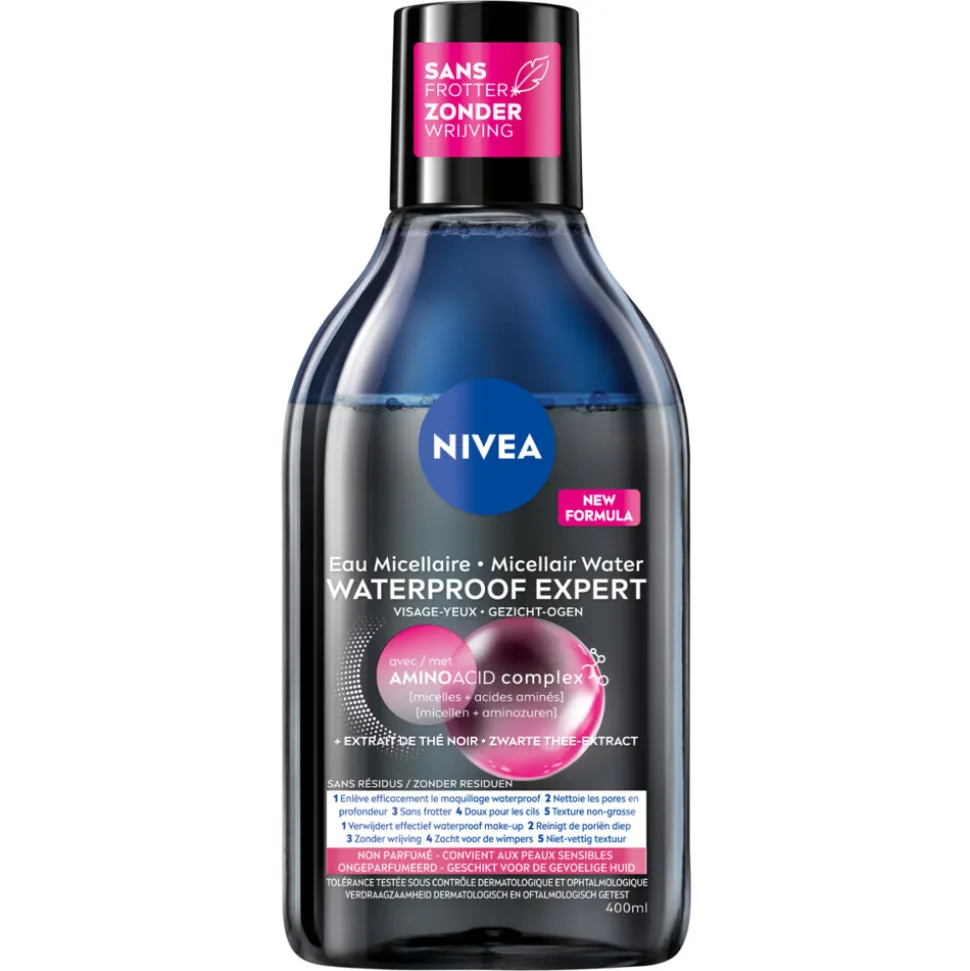 6x NIVEA 0% Residu Micellair Water Waterproof 400 ml