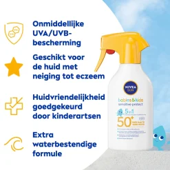 6x NIVEA Sun Babies & Kids Sensitive Protect Zonnespray SPF 50+ 270 ml