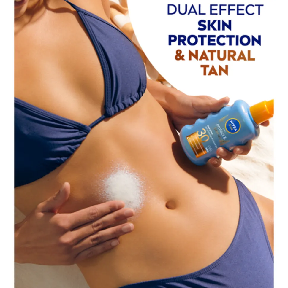 6x NIVEA Sun Protect & Bronze Zonnespray SPF 30 200 ml