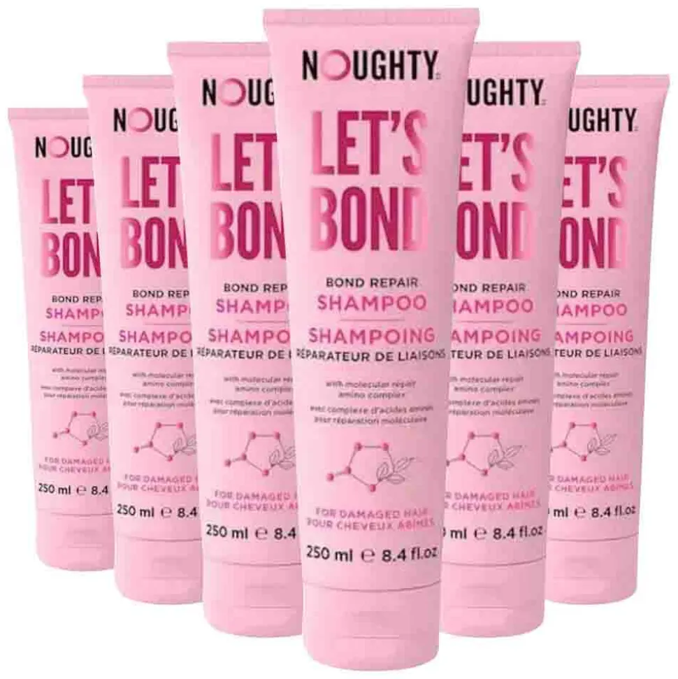 6x Noughty Let's Bond Repair Shampoo 250 ml