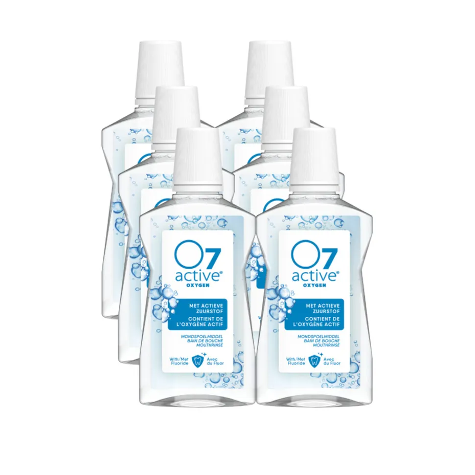 6x O7 Active Mondspoelmiddel 500 ml