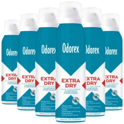 6x Odorex Extra Dry Antitranspirant Spray Sensitive 150 ml