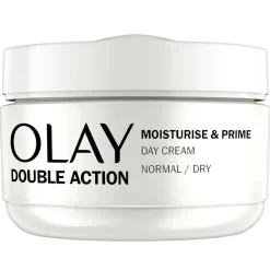 4x Olay Double Action Hydraterende Dagcrème en Primer 50 ml