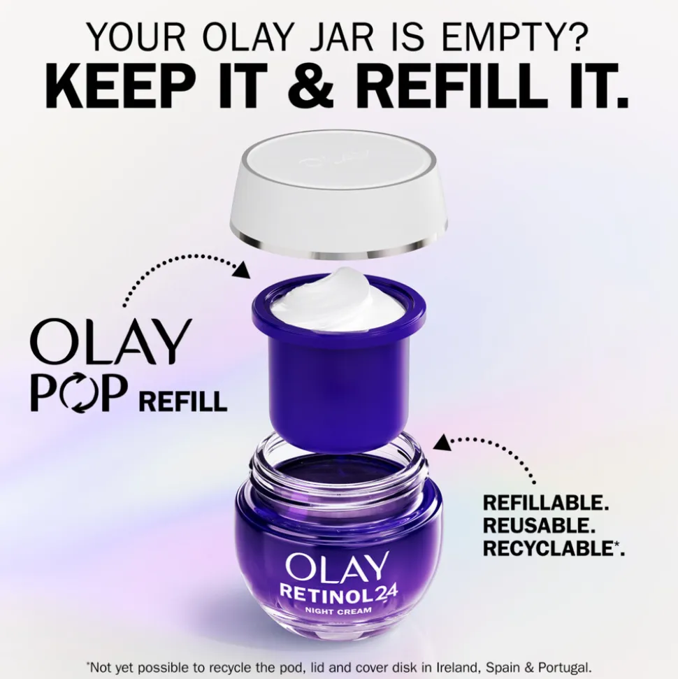 4x Olay Navulling Nachtcrème Retinol 24 50 ml