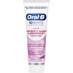 12x Oral-B Tandpasta 3DWhite Advanced Luxe Glamorous White 75 ml