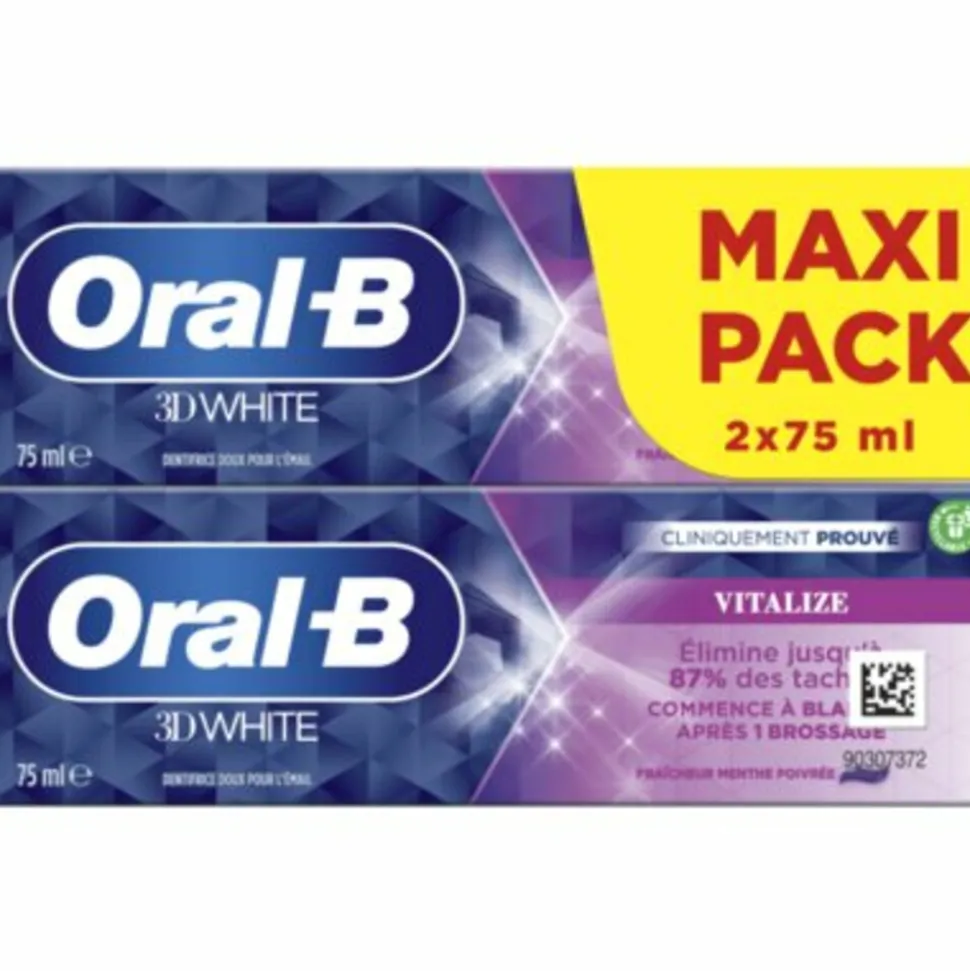 12x Oral-B Tandpasta 3D White Vitalize 2 x 75 ml