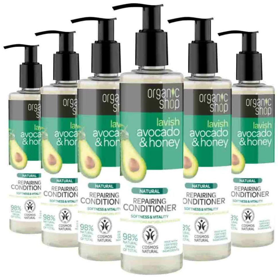 6x Organic Shop Conditioner Avocado & Honey 280 ml
