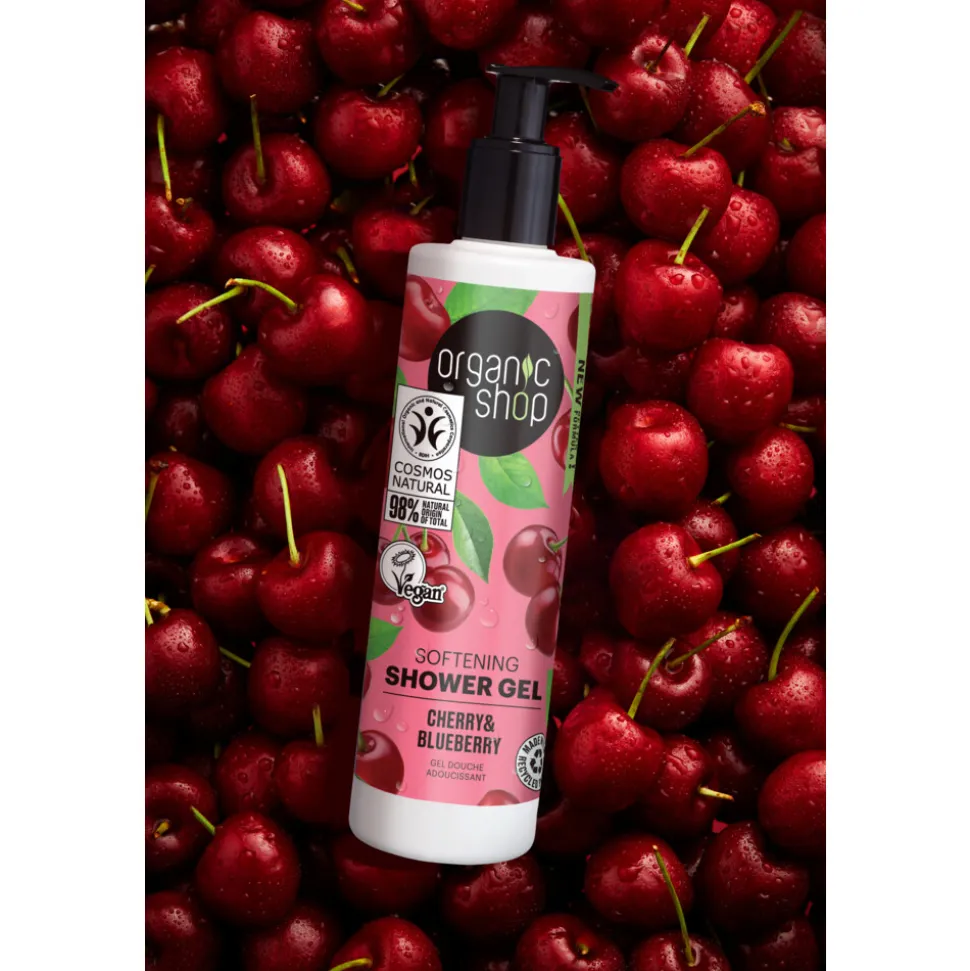 6x Organic Shop Douchegel Cherry and Blueberry 280 ml