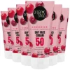 6x Organic Shop Zonnebrandcréme Gezicht SPF 50 Vette huid 50 ml