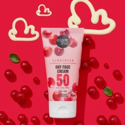 6x Organic Shop Zonnebrandcréme Gezicht SPF 50 Vette huid 50 ml